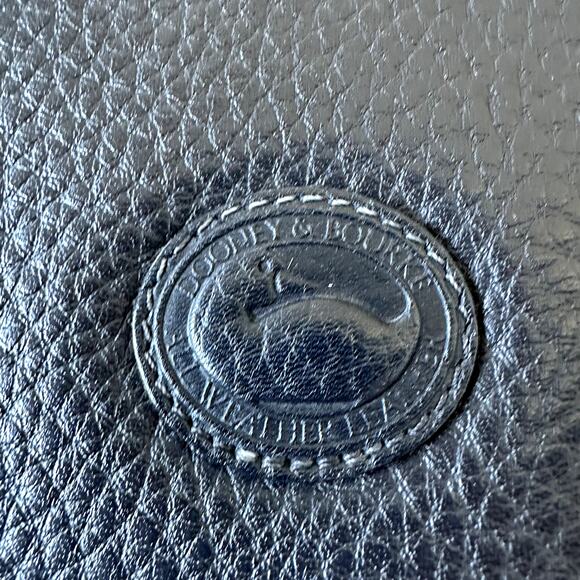 Dooney & Bourke  Rare Vintage Navy Leather Mini Crossbody Bag - Picture 6 of 15